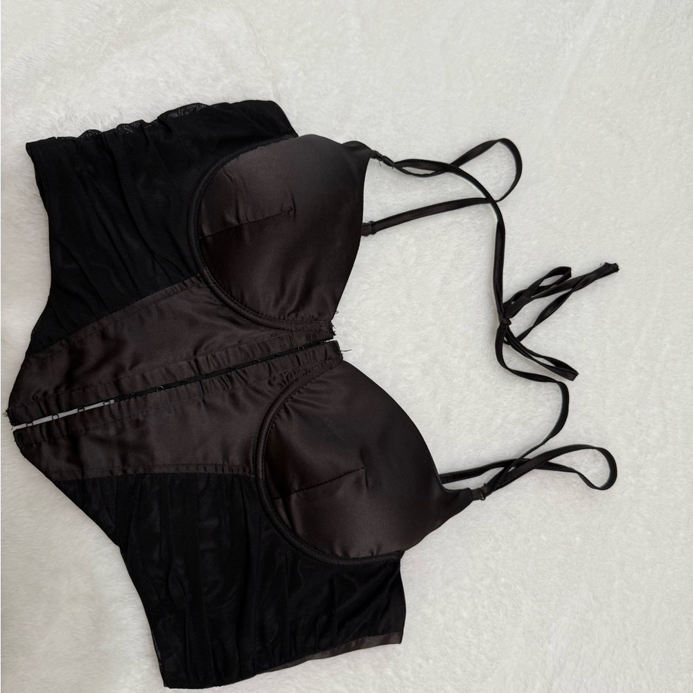 Windsor Black Crop Top with Adjustable Straps